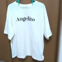 美品 夏服 SHOO-LA-RUE Angelito ロゴTシャツ ホワイト Lのサムネイル