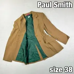 【ポールスミス】テーラードジャケット　裏地刺繍デザイン　レディース38