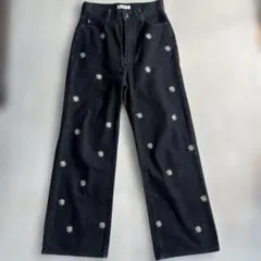 WEGO 花柄デニム　S