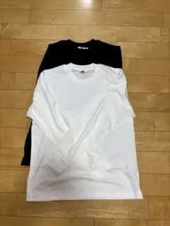 エアリズムコットンクルーネック長袖Tシャツ 2枚セット Mサイズのサムネイル