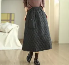 ロングスカート レディース 着痩せ 2色 無地＆シンプル ハイウエスト 通勤