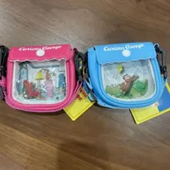 おさるのジョージ シーンデザインポーチ　2種セット