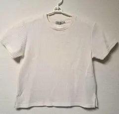 ニコアンド ワッフル 半袖 Tシャツ ホワイト