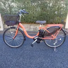 中古電動自転車 美品!パナソニッ ビビDX 26インチ レッド 横浜 №3780