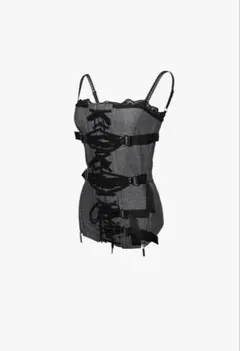 burlesque layered corset THEREDTHREAD - メルカリ