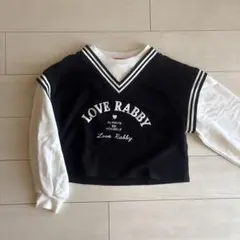 LOVE RABBY クロップドトレーナー 160のサムネイル