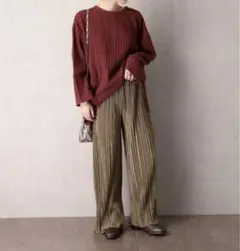 【未使用】FREAK'S STORE プリーツワイドパンツ