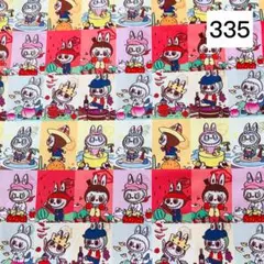 ラブブ LABUBU カラフル 綿100％ シーチング 生地　ハギレ 335