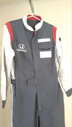 日野自動車メカニック用作業服3L グレー/ホワイト/レッド 作業帽セット