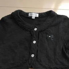 any FAM 黒 カーディガン 110サイズ