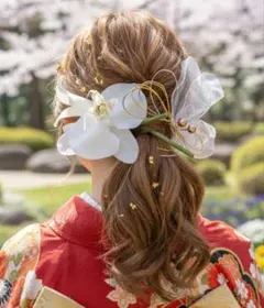 即日発送♥成人式髪飾り♥胡蝶蘭髪飾り・和装小物