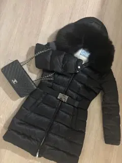 PRADA フォックスファー Aライン ダウンコート 38 美品　プラダ
