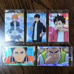 ハイキュー ウエハース5弾 カード 烏野5枚セット 日向 影山 澤村 東峰 西谷