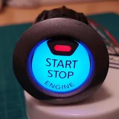 LED打ち替え済 日産/スズキ車用プッシュスタートスイッチ アイスブルー/レッドのサムネイル