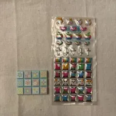 平成レトロ　タイルシール　ぷっくりシール