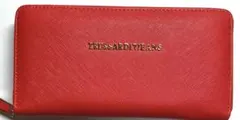 [未使用］トラサルディ 長財布 TRUSSARDI JEANS 赤のサムネイル
