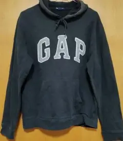 oldgap　オールドギャップ　パーカー　ブラック　黒色刺繍　ビックロゴ　GAP