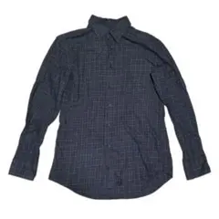 UNIQLO ネイビー チェック柄シャツ M