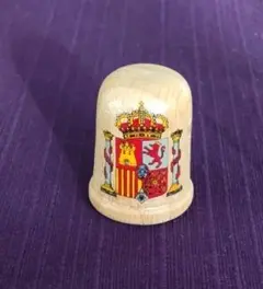 シンブル 指貫 木製指ぬき スペイン コルドバ 紋章