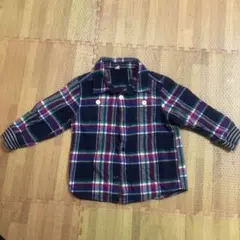 チェックシャツ 90