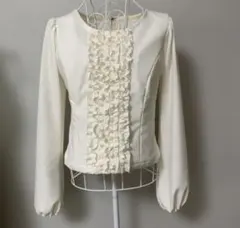 【新品未使用】フラメンコ　ブラウス　アイボリーオフホワイト