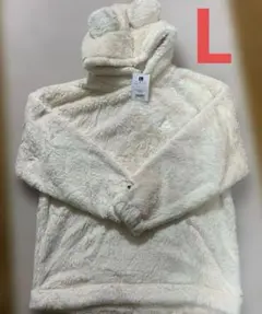 ディズニー商品　耳付き付きボアパーカー Lサイズ 1983刺繍