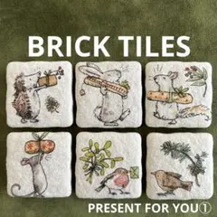 みーちゃん様リクエスト5点まとめ商品　レンガ風タイル　デコパージュ　猫雑貨