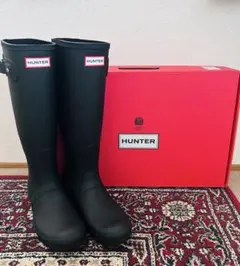 新品未使用 HUNTERリファインドトールスタッズバックブーツ 長靴 25cm