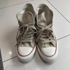 CONVERSE ベージュ ハイカットスニーカー