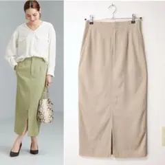 美品 green label relaxing リネンライクスカート/38