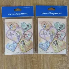 ディズニープリンセス　シール付き折り紙メモ