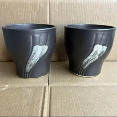 黒艶消7号陶器鉢2枚セット