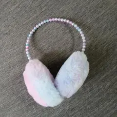 【★美品★】パステルファー耳あて・イヤーマフ　キッズ