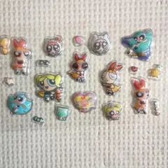 ボンボンドロップシール　おすそ分け　パワーパフガールズ　パワパフ　ぷっくりシール