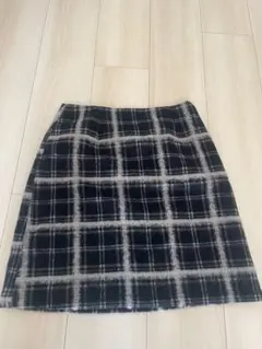 【セシルマグビー】チェック柄台形ミニスカート