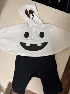ハロウィン ゴースト コスチューム 70 ロンパース