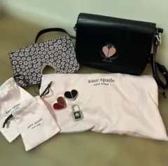 美品・ケイトスペード ニコラ ツイストロック ショルダーバッグ レザー