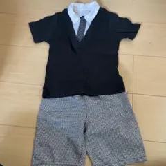 フォーマル風シャツとショートパンツセット 100cm