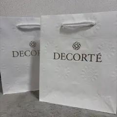 DECORTÉ ショップ袋 ホワイト×2
