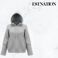 ESTNATION グレー フード付きパーカーのサムネイル