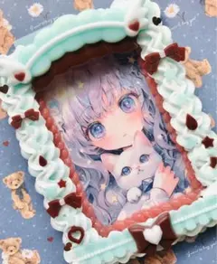 【124】トレカデコ ホイップデコ トレカケース B8 縦入れ チョコミント