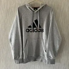 アディダス adidas グレー フード付きパーカー M ユニセックス