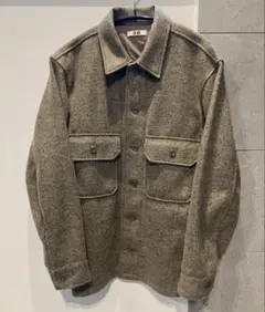 [超美品]UNIQLO Uウール　フリースシャツジャケット