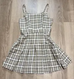 新品 チェック柄キャミワンピース 160cmのサムネイル