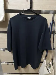 ユニクロU エアリズムコットンオーバーサイズTシャツ/XL
