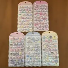 コットンパフィーシール ハローキティ 2種と、マイメロディ・クロミとシナモロール