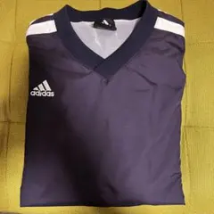 アディダス　ベースボール　ナイロンジャケット ネイビー　L 3本ライン 古着