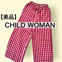 【美品】Dot&Stripes CHILD WOMAN ギンガムワッシャーパンツ