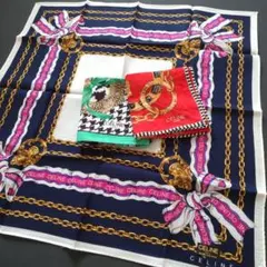 CELINE　ハンカチ　新品　中古　3枚セット