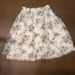 L'EST ROSE ドット柄ローズプリントフレアスカートのサムネイル